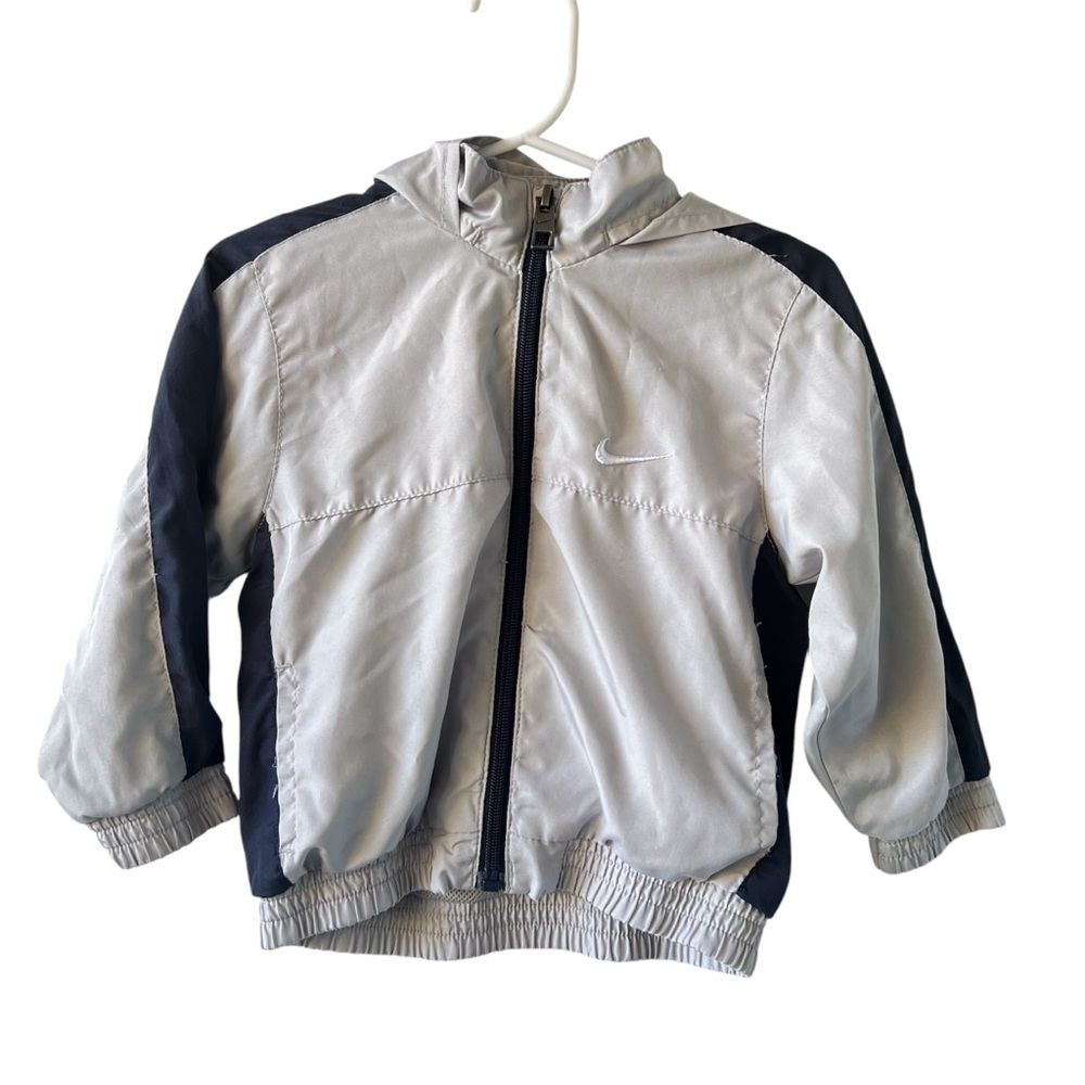 Nike- Toddler Boys’ Windbreaker Size 18m Gray/Blue